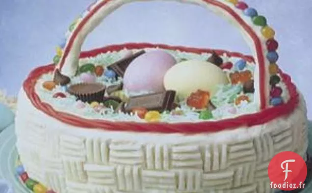 Gâteau de Panier de Pâques à la Noix De Coco
