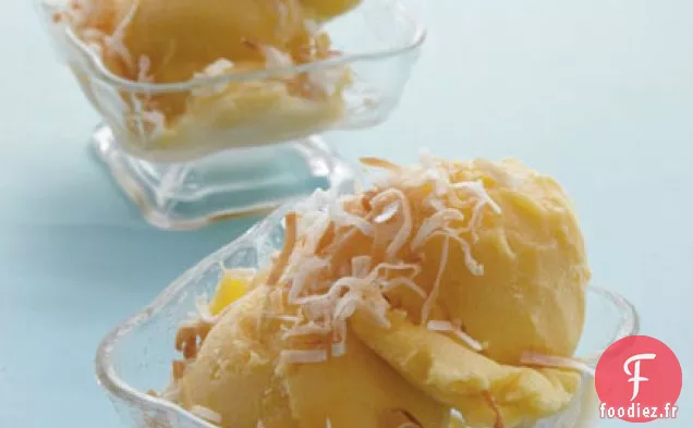 Sorbet Mangue-Noix de Coco Rapide