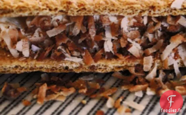Sandwichs à la Crème Glacée à la Noix De Coco Grillée
