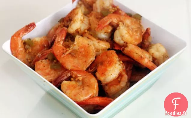 Crevettes Cuites À La Vapeur Épicées
