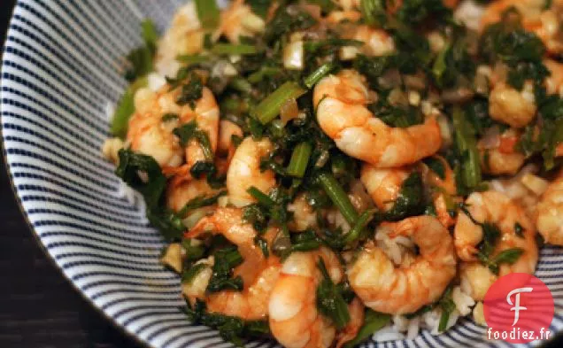 Crevettes Au Tamarin Au Céleri Chinois