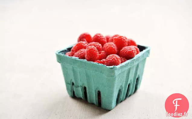 Mini Gâteaux au Café à la Crème Sure aux Framboises