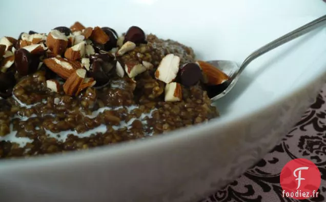 Flocons D'Avoine Croquants Au Moka Avec De l'Avoine coupée en Acier