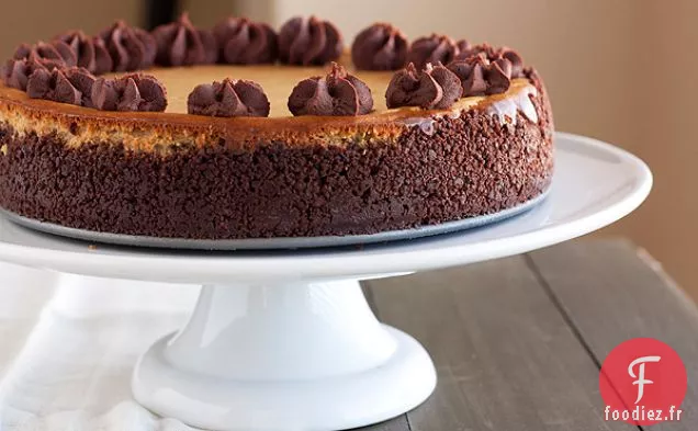 Gâteau au fromage Cappuccino-fudge