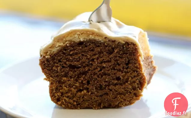 Gâteau Au Café Moka Avec Glaçage à l'Espresso