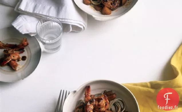 Crevettes au Paprika aux Noix