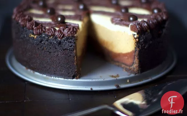 Gâteau au Fromage Fudge au Cappuccino