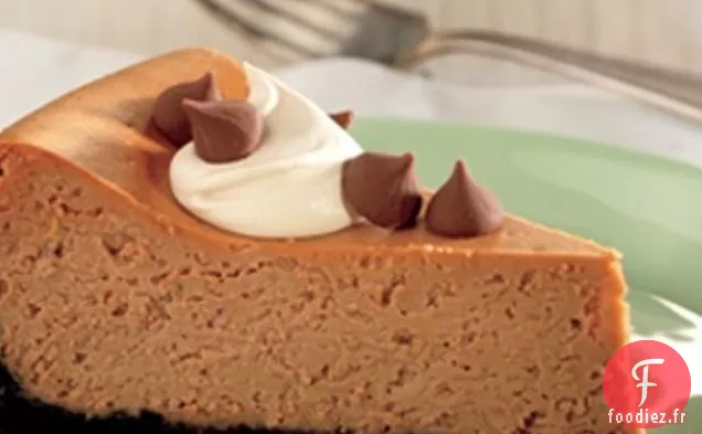 Gâteau au fromage embrassé au cappuccino