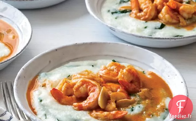 Crevettes Fumées et Gruau
