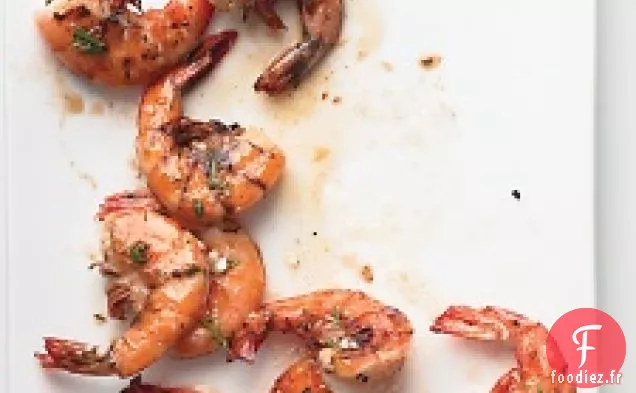 Crevettes Grillées au citron et aux herbes d'Emeril