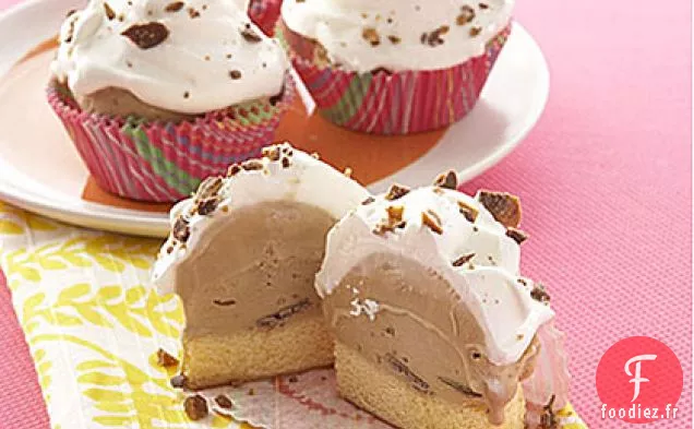 Cupcakes à la Crème Glacée au Café Et au Caramel