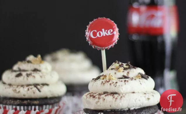 Cupcakes Coca-cola Avec Glaçage Au Beurre D'Arachide Salé