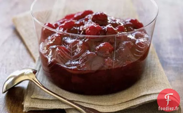 Sauce aux Canneberges au Thé Épicé