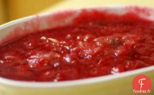 Recette de Sauce aux Canneberges à l'orange et à la cardamome