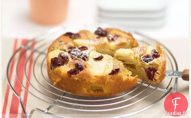 Gâteau Aux Pommes Et Aux Canneberges Reine Des Reinette