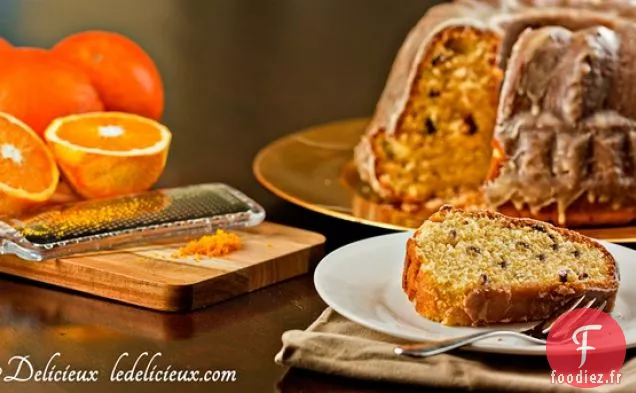 Gâteau à l'Orange et aux Canneberges