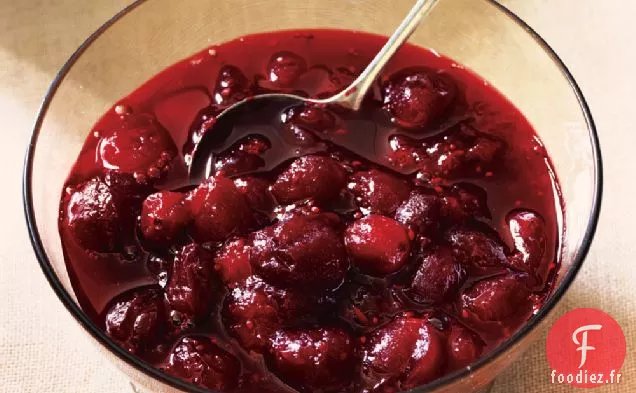 Sauce Framboise aux Canneberges