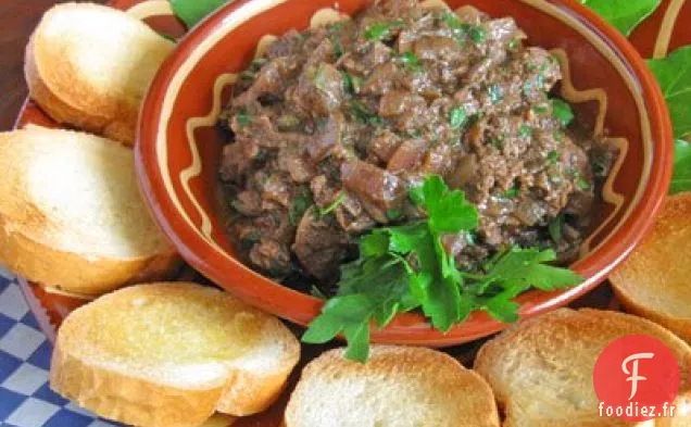 Bruschetta Au Foie de Poulet