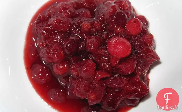 Sauce aux Canneberges à l'Érable