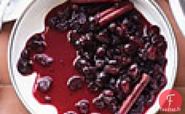 Sauce Aux Canneberges Au Porto Et À La Cannelle