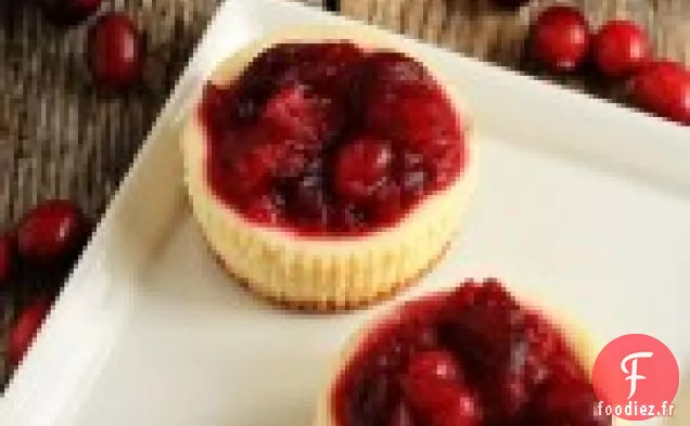 Gâteaux Au Fromage Individuels À La Sauce Orange-canneberge