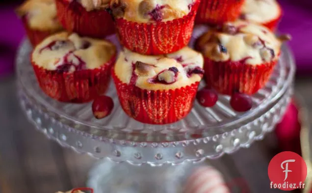 Muffins Aux Canneberges Et Au Chocolat Blanc