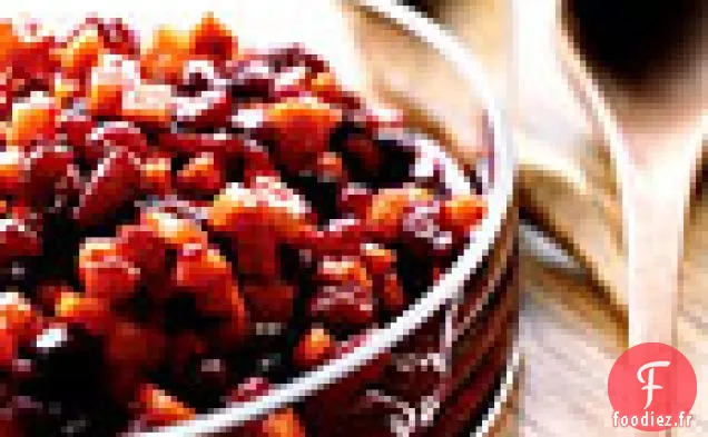 Sauce aux Canneberges au Kaki