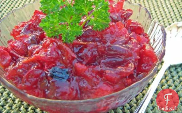 Sauce aux Canneberges Rôties
