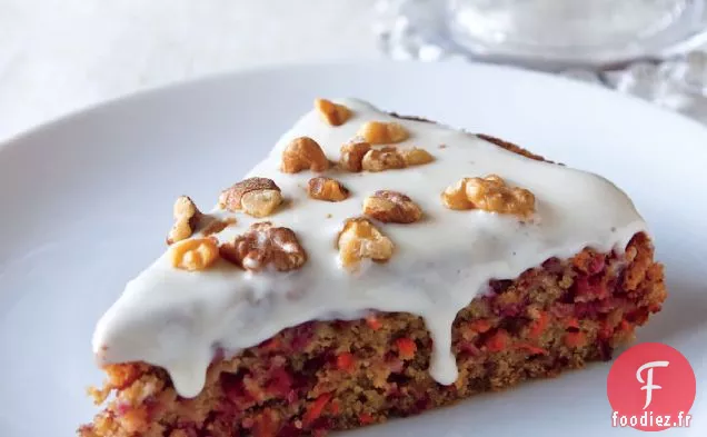 Recette de Gâteau aux Canneberges et aux carottes