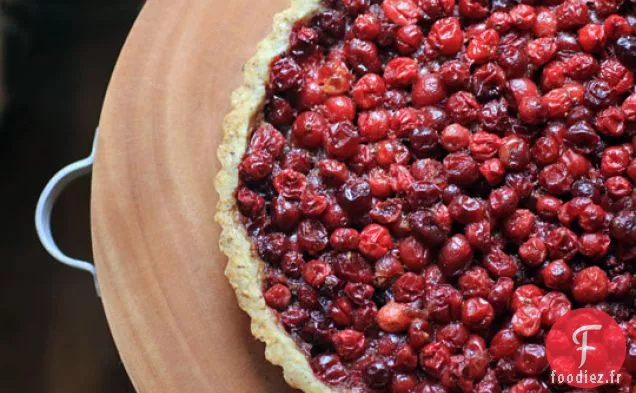 Tarte Aux Canneberges À La Croûte De Noisettes