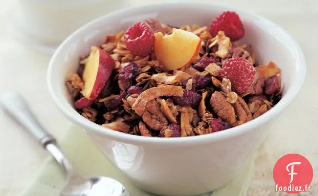 Granola aux canneberges et amandes