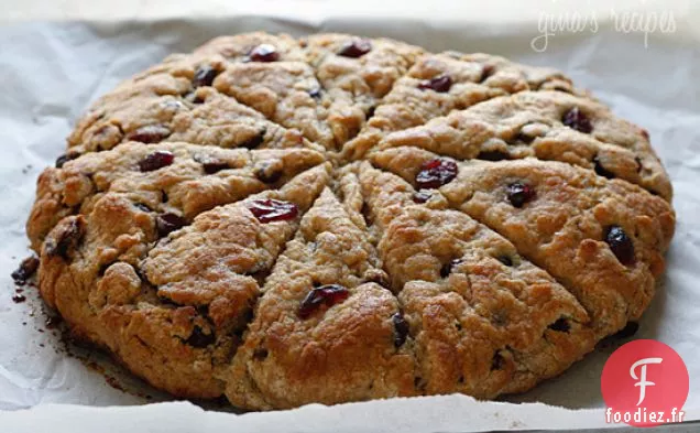 Scones de Canneberges au Citron