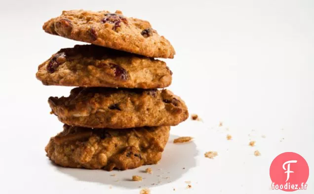 Biscuits au Quinoa aux amandes et aux canneberges