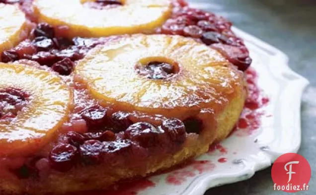 Gâteau aux Épices Ananas-Canneberges