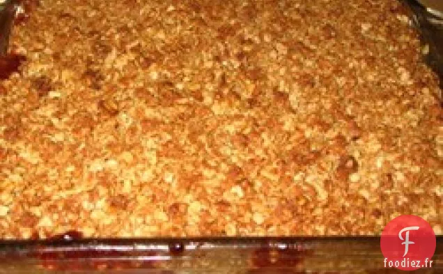Croustillant aux Pommes Et aux Canneberges