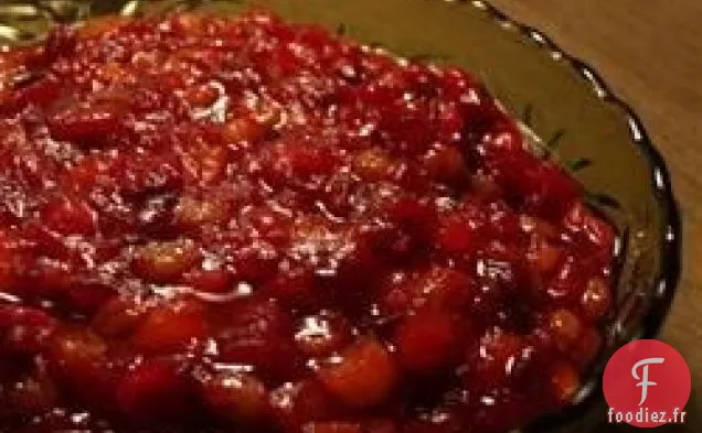 Sauce Aux Canneberges Aux Abricots, Raisins Secs Et Orange