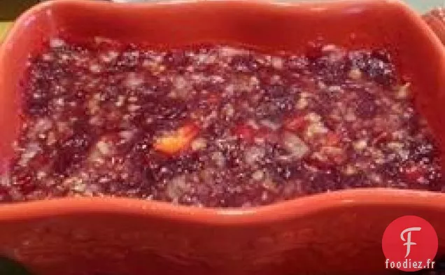 Relish à l'Ananas et aux Canneberges