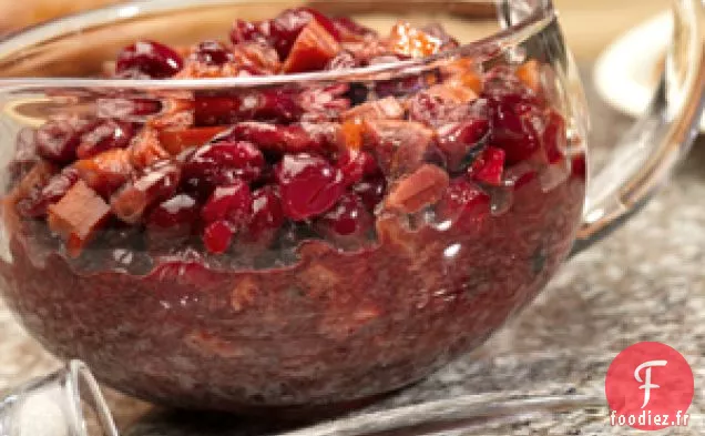 Sauce aux Canneberges à l'Orange Rôtie