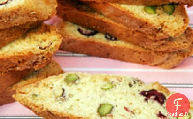 Biscotti aux canneberges et pistaches