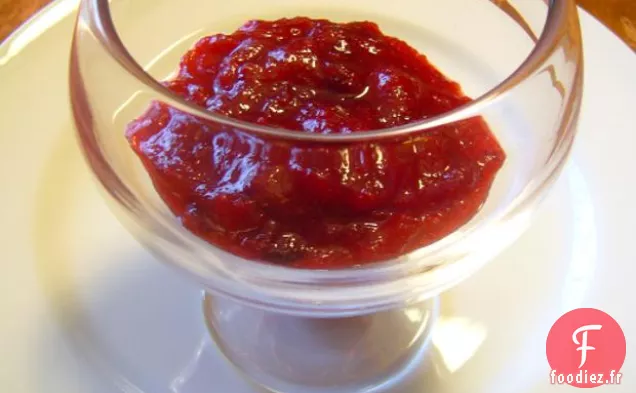 Compote de pommes aux canneberges