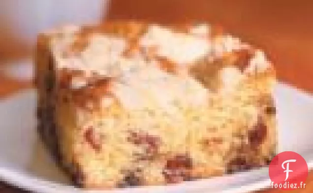 Gâteau Au Café À La Crème Sure Aux Canneberges Avec Garniture Streusel