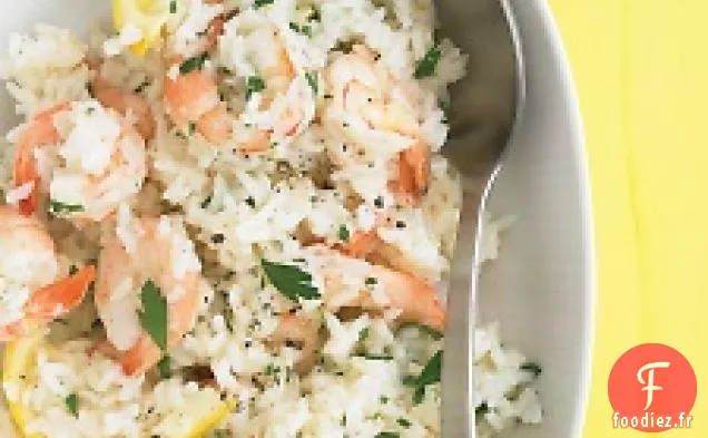 Crevettes Au Citron Avec Riz