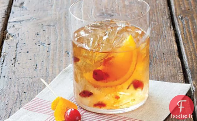 Cocktail à l'Ancienne aux Canneberges