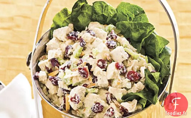Salade de Poulet Aux Canneberges et aux Amandes