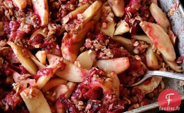 Cuisson Végétalienne à l'Avoine aux Pommes et aux Canneberges
