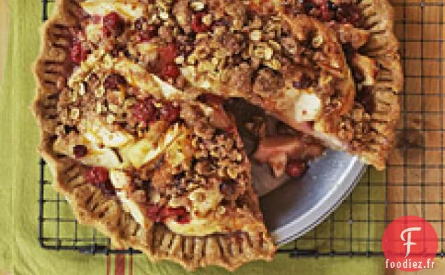 Tarte aux pommes et aux canneberges
