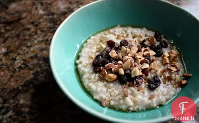 Gruau De Nuit Aux Amandes Et Aux Canneberges Séchées