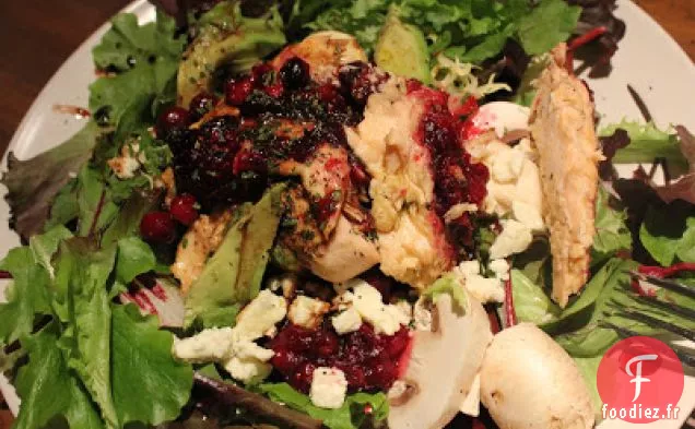 Salade de Saumon Balsamique aux Canneberges