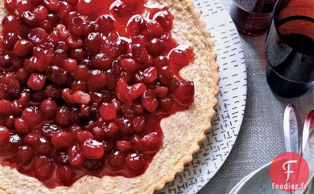 Tarte au Beurre Brun et aux Canneberges