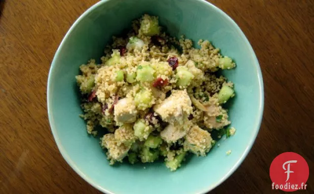 Salade De Couscous Aux Amandes, Canneberges Et Poulet